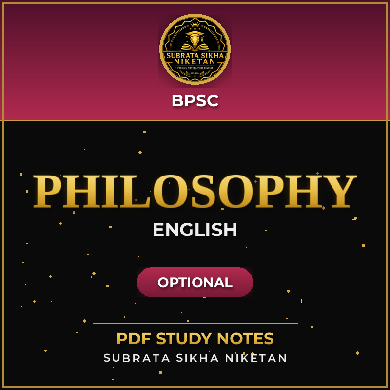 BPSC Philosophy Optional (English)