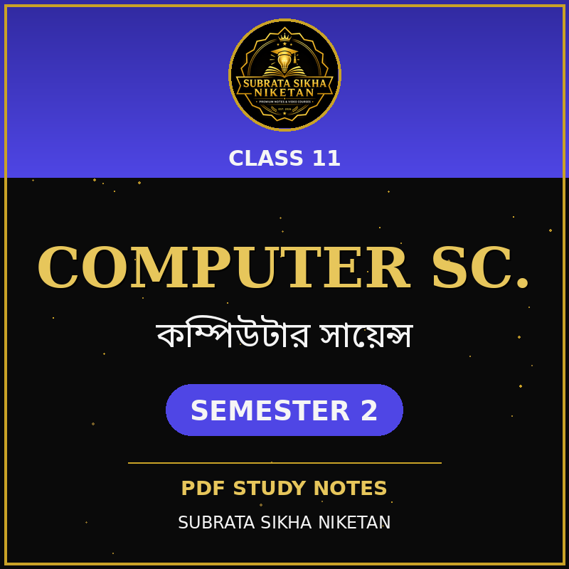 Class 11 Computer Science (2nd Sem)