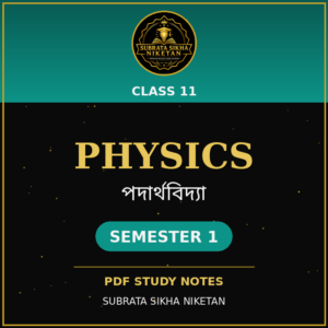 Class 11 Physics (1st Sem)