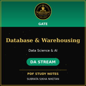 GATE DA Database Management & Warehousing