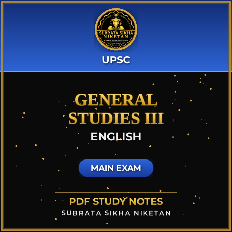 UPSC Main General Studies III (English)