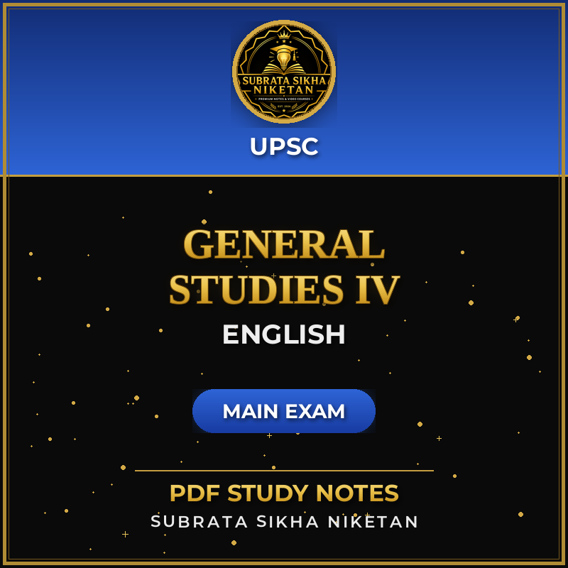 UPSC Main General Studies IV (English)