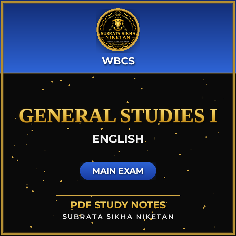 WBCS Main General Studies I (English)