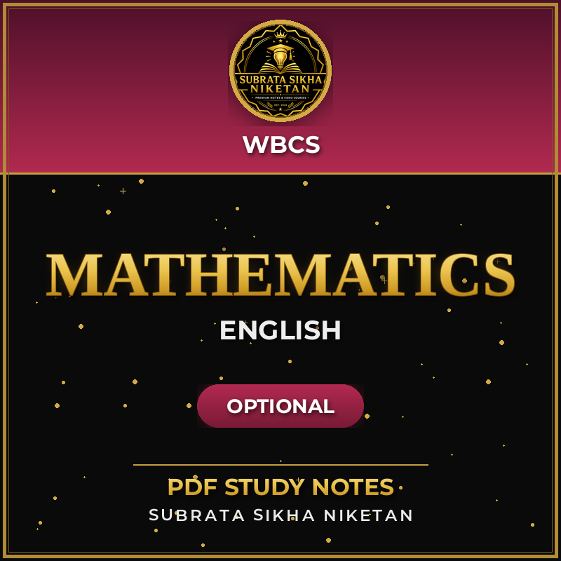 WBCS Optional Mathematics (English)